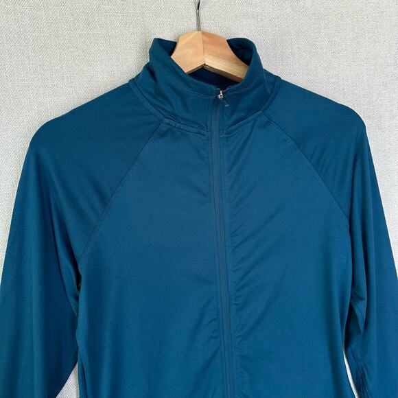 Juicy Couture Full Zip Athletic Jacket Teal Blue Size Medium - Picture 3 of 9